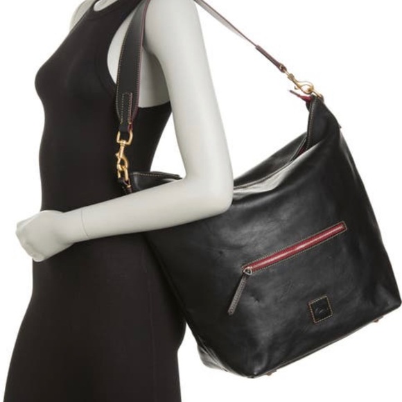 SOLD⛔️Authentic DOONEY & BOURKE Leather large Hobo/Top zip shoulder - Picture 13 of 15